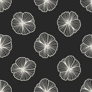 flower doodle seamless pattern background N73