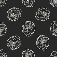 flower doodle seamless pattern background N75