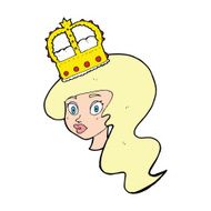 cartoon person wearing crown N58