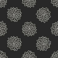 flower doodle seamless pattern background N77