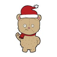 cartoon christmas teddy bear N23