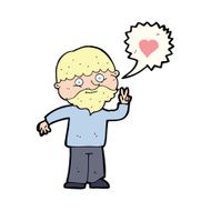 cartoon man talking about love N4