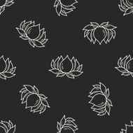 flower doodle seamless pattern background N79