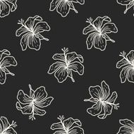 flower doodle seamless pattern background N81