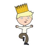 cartoon person wearing crown N59