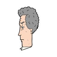 cartoon grey haired man N4