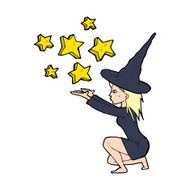 cartoon halloween witch N37