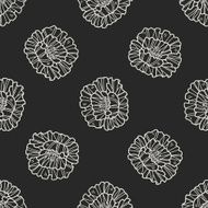 flower doodle seamless pattern background N84