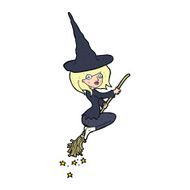 cartoon halloween witch N38