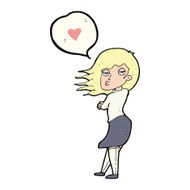 cartoon woman talking about love N4