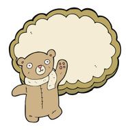 cartoon bear and cloud N4