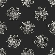 flower doodle seamless pattern background N86