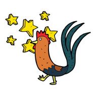 cartoon prize cockerel N3
