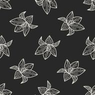 flower doodle seamless pattern background N87