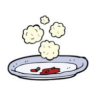 cartoon empty plate N4