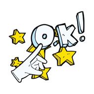 cartoon ok symbol N8