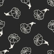 flower doodle seamless pattern background N92