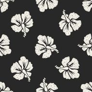 flower doodle seamless pattern background N96