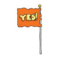 cartoon yes flag N4
