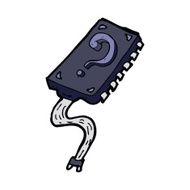 Computer Chip Cartoon N7