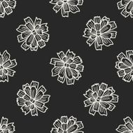 flower doodle seamless pattern background N97