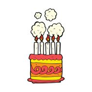 Cartoon Birthday Cake N35