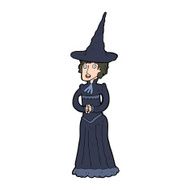 cartoon halloween witch N39