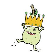 caroon pear wearing crown N4
