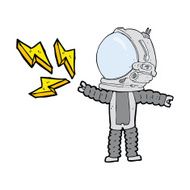 cartoon space man N15