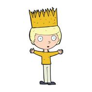 cartoon person wearing crown N61