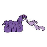 cartoon spitting snake N3