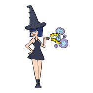 cartoon halloween witch N40