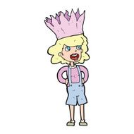cartoon person wearing crown N62