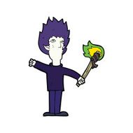 cartoon spooky vampire N32