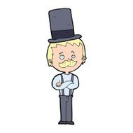 Cartoon Man In Top Hat N5