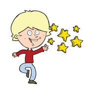 cartoon excited boy N8