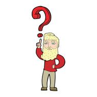cartoon man with question N8