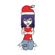 cartoon christmas vampire N4