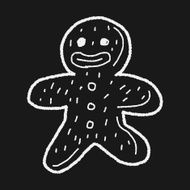 gingerbread man doodle N18
