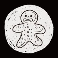 gingerbread man doodle N19