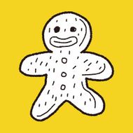 gingerbread man doodle N21