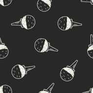 golf doodle seamless pattern background N2