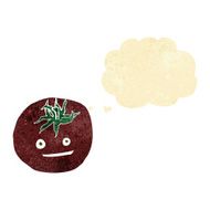 cartoon tomato with thought bubble N3