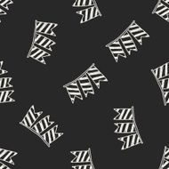 hanging doodle drawing seamless pattern background N2