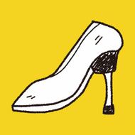 High-heeled shoes doodle N5