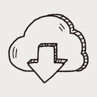internet cloud doodle drawing N52