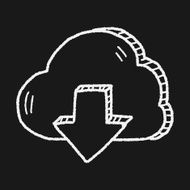 internet cloud doodle drawing N58