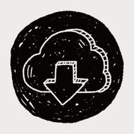 internet cloud doodle drawing N70