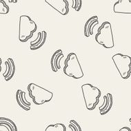 internet cloud doodle drawing N77