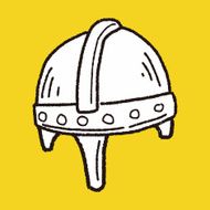 knight helmet doodle N10